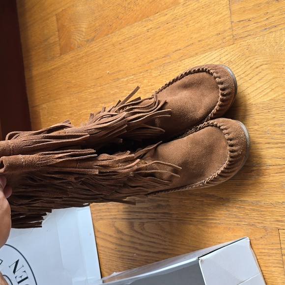 Steve Madden Suede Fringe Boot - Picture 3 of 4